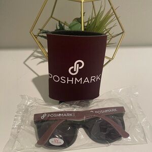 Poshmark Branded Sunglasses and Drink Koozie